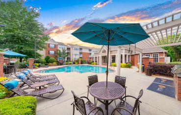 Pool area at MAA City Grand in Charlotte, NC