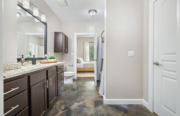 Bathroom at MAA Gateway luxury apartment homes in Charlotte, NC