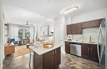 Kitchen at MAA Gateway luxury apartment homes in Charlotte, NC