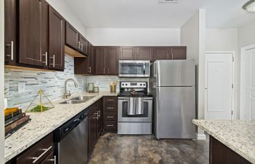 Kitchen at MAA Gateway luxury apartment homes in Charlotte, NC