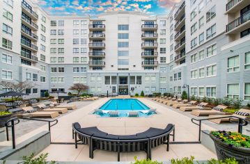 Pool area at MAA Gateway in Raleigh, NC