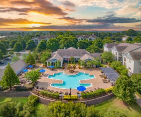 Aerial pool at MAA Huntersville in Charlotte, NC