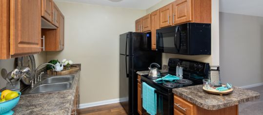 Kitchen at MAA Legacy Park luxury apartment homes in Charlotte, NC