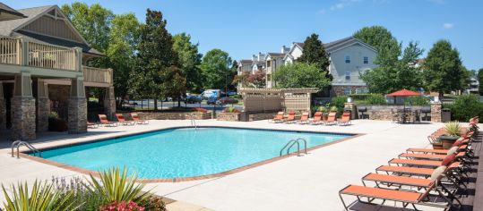 Pool at MAA Legacy Park luxury apartment homes in Charlotte, NC