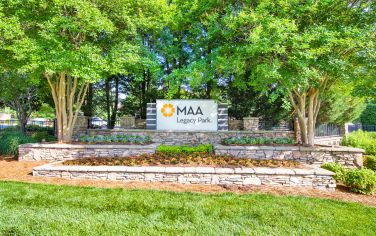 Signage at MAA Legacy Park luxury apartment homes in Charlotte, NC