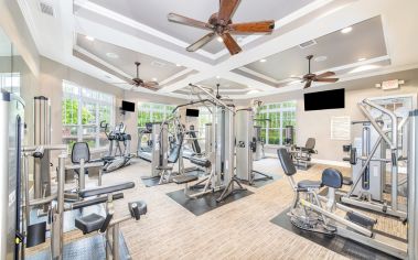 Fitness center at MAA Matthews Commons luxury apartment homes in Charlotte, NC