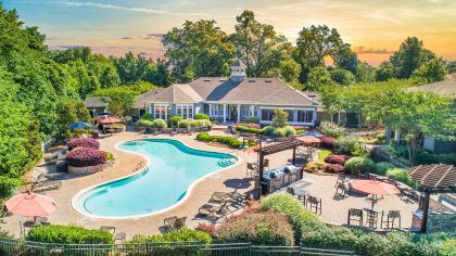 Pool at MAA Prosperity Creek luxury apartment homes in Charlotte, NC