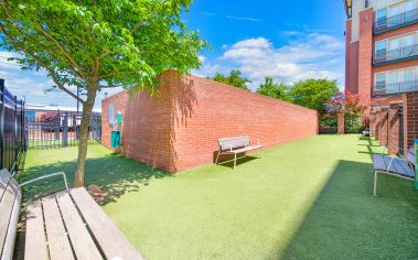 Dog park at MAA Reserve luxury apartment homes in Charlotte, NC