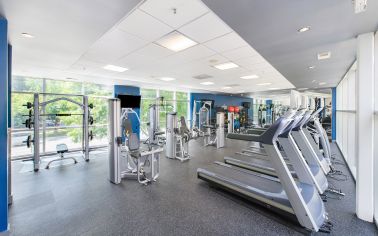 Fitness center at MAA South Line luxury apartment homes in Charlotte, NC