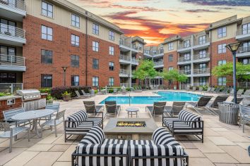 Pool at MAA South Line luxury apartment homes in Charlotte, NC