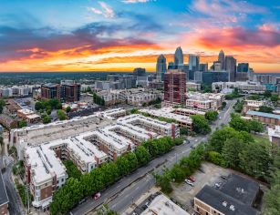 Aerial at MAA South Line luxury apartment homes in Charlotte, NC