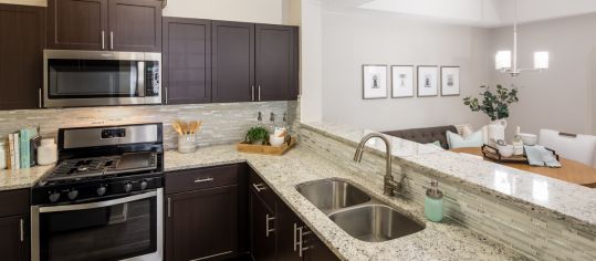 Kitchen at MAA South Park luxury apartment homes in Charlotte, NC