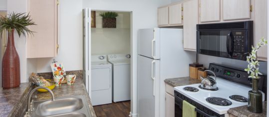 Model Kitchen at MAA South Tryon luxury apartment homes in Charlotte, NC