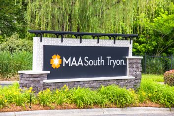 Signage at MAA South Tryon luxury apartment homes in Charlotte, NC