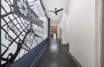 Hallway at MAA Uptown luxury apartment homes in Charlotte, NC