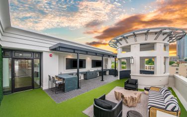 Terrace  at MAA Uptown luxury apartment homes in Charlotte, NC