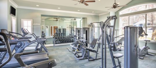 Fitness Center at MAA Research Park luxury apartment homes in Durham, NC