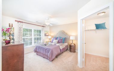 Bedroom at MAA Arringdon luxury apartment homes in Morrisville, NC