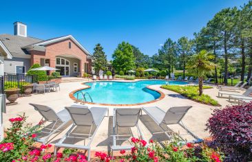 Pool area at MAA Brier Falls in Raleigh, NC