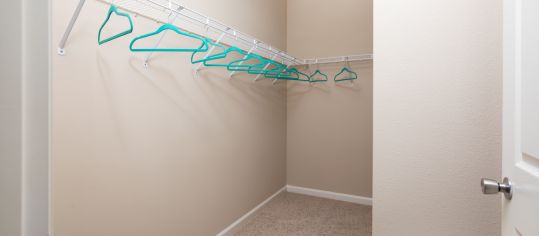 Closet  at MAA Brierdale luxury apartment homes in Raleigh, NC