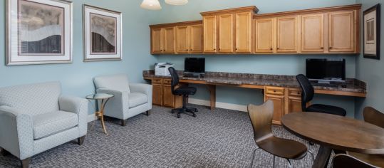 Internet Café at MAA Brierdale luxury apartment homes in Raleigh, NC