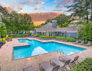 Pool at MAA Crabtree luxury apartment homes in Raleigh, NC