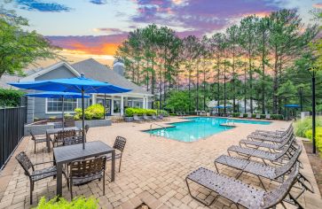 Pool at MAA Crabtree luxury apartment homes in Raleigh, NC