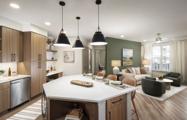 Kitchen at MAA Nixie luxury apartment homes in Durham, NC