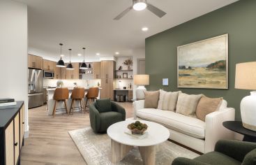 Living room at MAA Nixie luxury apartment homes in Durham, NC