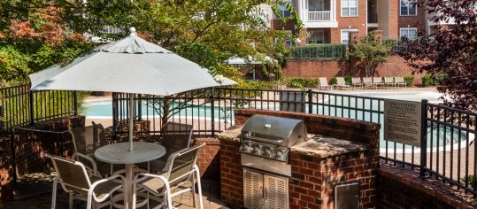 Grilling Area at MAA Preserve luxury apartment homes in Raleigh, NC