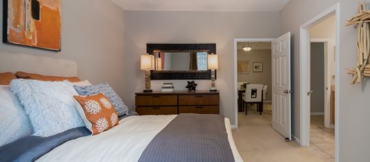 Bedroom 2 at MAA Preserve luxury apartment homes in Raleigh, NC