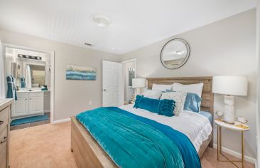 Bedroom at MAA Trinity luxury apartment homes in Raleigh, NC