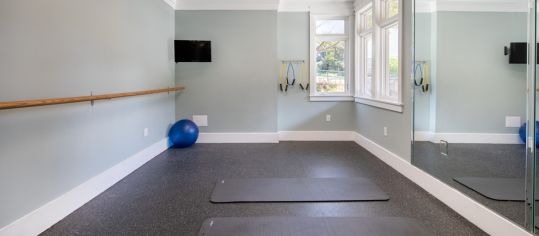 Yoga Room at MAA Trinity luxury apartment homes in Raliegh, NC