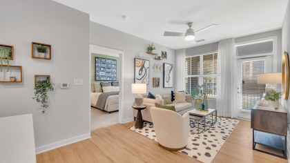 Living Room at MAA Vale in Raleigh, NC