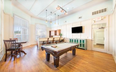 Billards at MAA Commerce Park luxury apartment homes in Charleston, SC