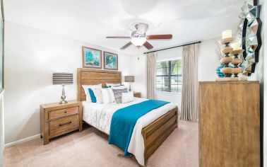 Bedroom at MAA Crowfield luxury apartment homes in Goose Creek, SC