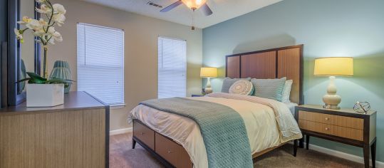 Bedroom 2 at MAA Hampton Pointe luxury apartment homes in Charleston, SC