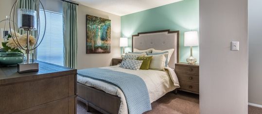 Bedroom at MAA Westchase luxury apartment homes in Charleston, SC