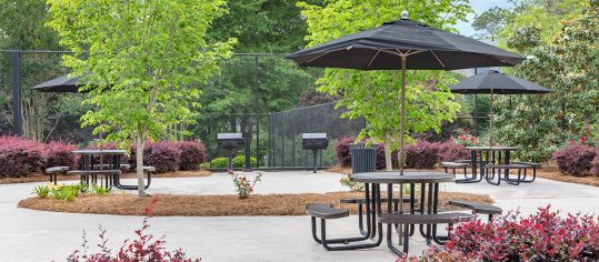 Charcoal Grill at The Fairways luxury apartment homes in Columbia, SC