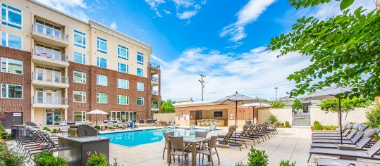 Pool 2 at MAA Greene luxury apartment homes in Greenville , SC 