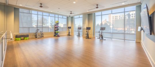 Fitness studio at MAA Greene luxury apartment homes in Greenville, SC