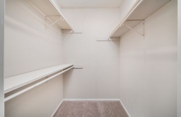 Closet at MAA Haywood luxury apartment homes in Greenville, SC