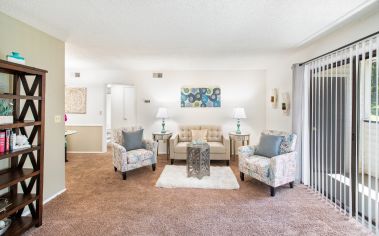 Living Room at MAA Howell Commons luxury apartment homes in Greenville, SC