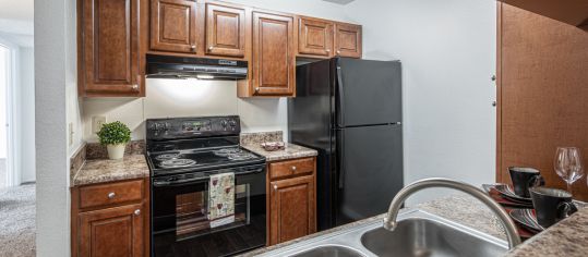 Belmont Kitchen at MAA Paddock Club luxury apartment homes in Greenville, SC