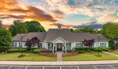 Leasing center exterior at MAA Paddock Club in Greenville, SC