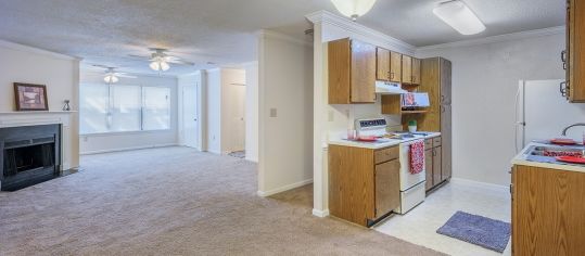 Living Room at MAA Park Place luxury apartment homes in Greenville, SC