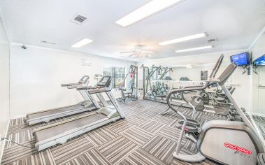 Fitness center at MAA Park Place luxury apartment homes in Greenville, SC