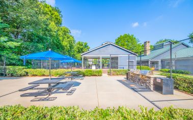 Outdoor grills at MAA Park Place luxury apartment homes in Greenville, SC