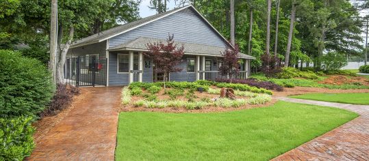 Clubhouse Exterior at MAA Spring Creek luxury apartment homes in Greenville, SC