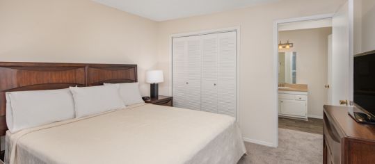 Model Bedroom at MAA Tanglewood luxury apartment homes in Anderson, SC